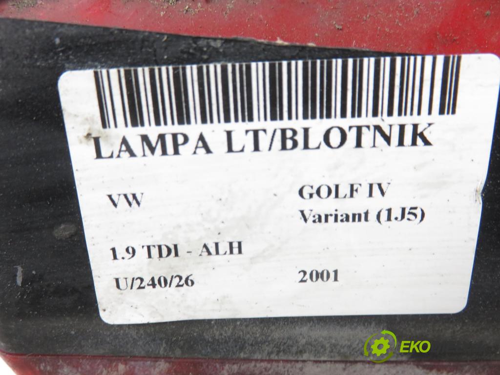 VW GOLF IV Variant (1J5) KOMBI 2001 66,00 1.9 TDI 90 - ALH 1896,00 světlo levé zadní 1J9945075P