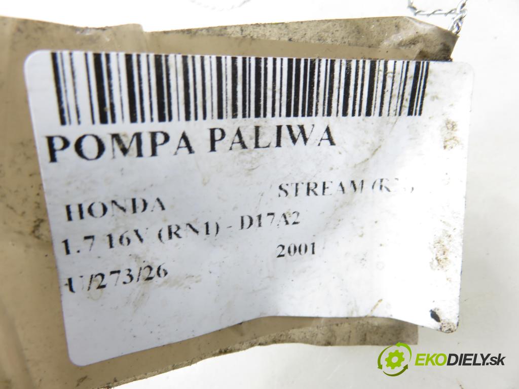 HONDA STREAM (RN) VAN 2001 92,00 1.7 16V (RN1) - D17A2 1668,00 pumpa paliva 1019616851 ; 17708S7A931