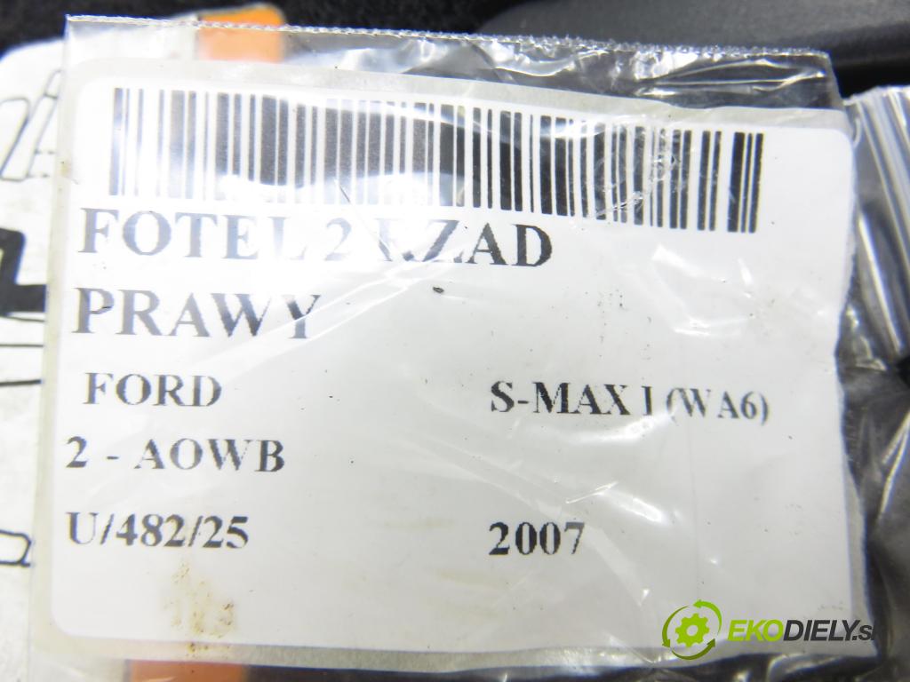 FORD S-MAX (WA6) MINIVAN 2007 107,00 2 - AOWB 1999,00 sedadlo 2 ŘÁDEK pravý