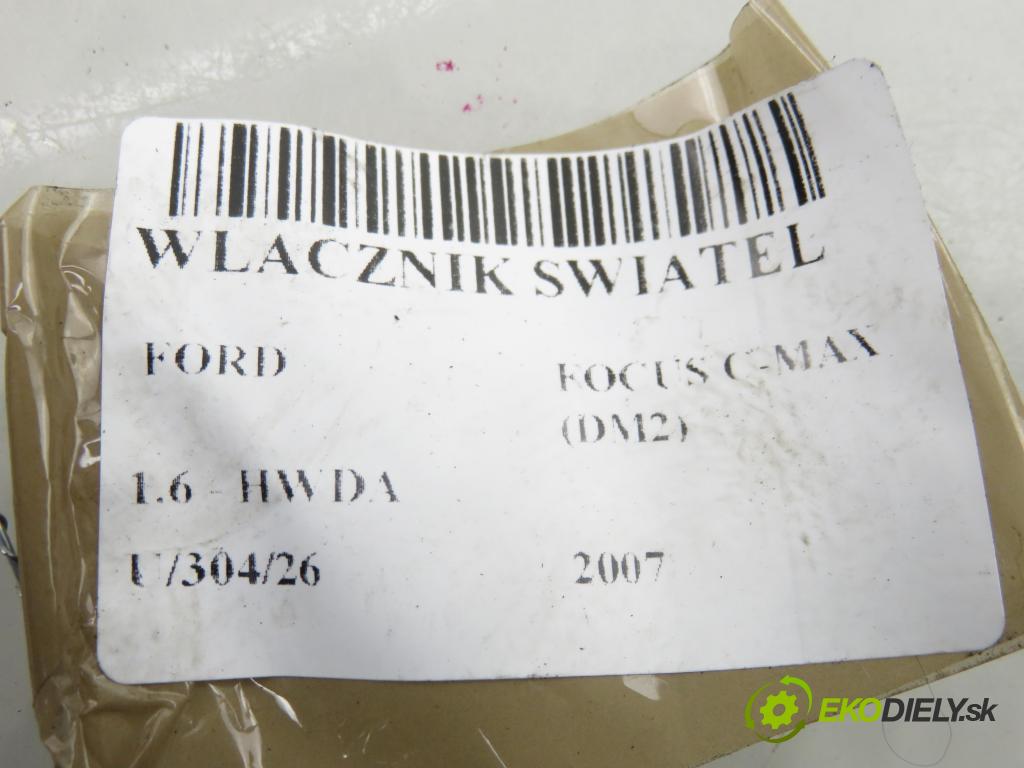 FORD FOCUS C-MAX (DM2) MINIVAN 2007 74,00 1.6 - HWDA 1596,00 přepínač světla 4M5T13A024LA