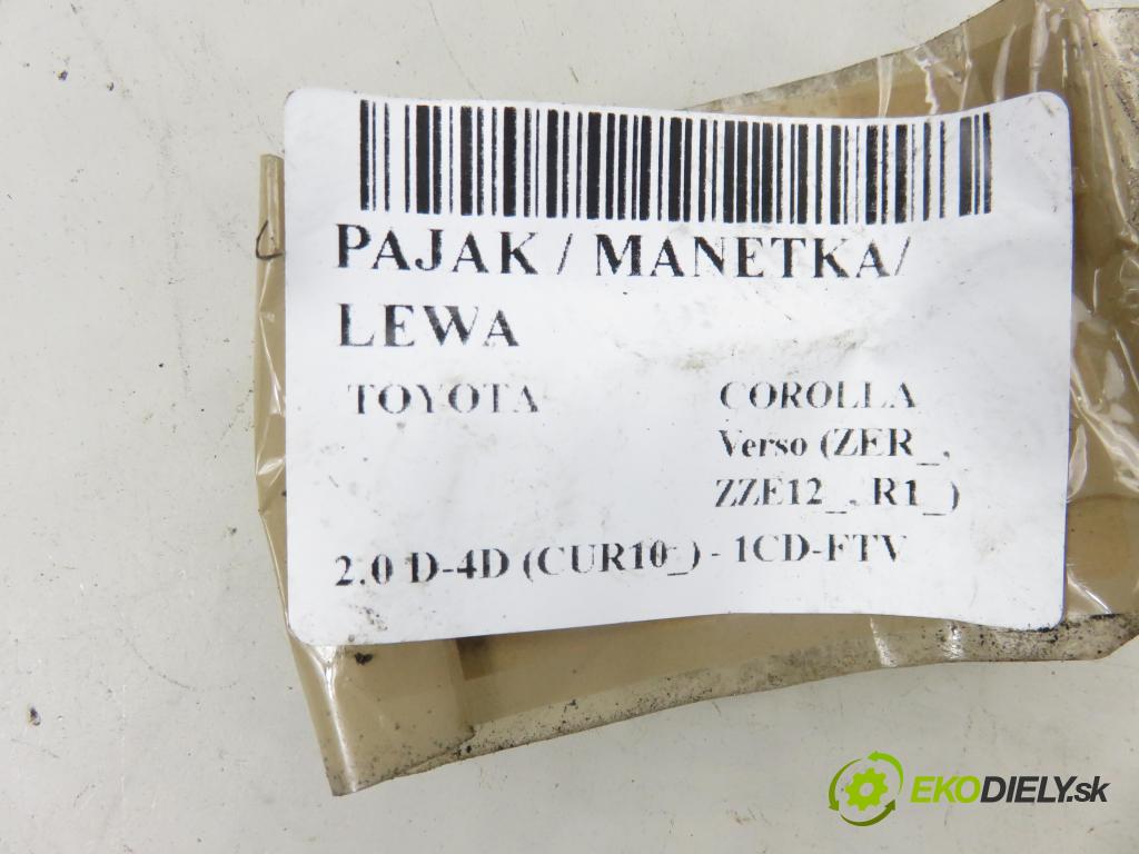 TOYOTA COROLLA Verso (ZER_, ZZE12_, R1_) MINIVAN 2005 85,00 2.0 D-4D (CUR10_) - 1CD-FTV 1995,00 / ŘAZENÍ / levá strana