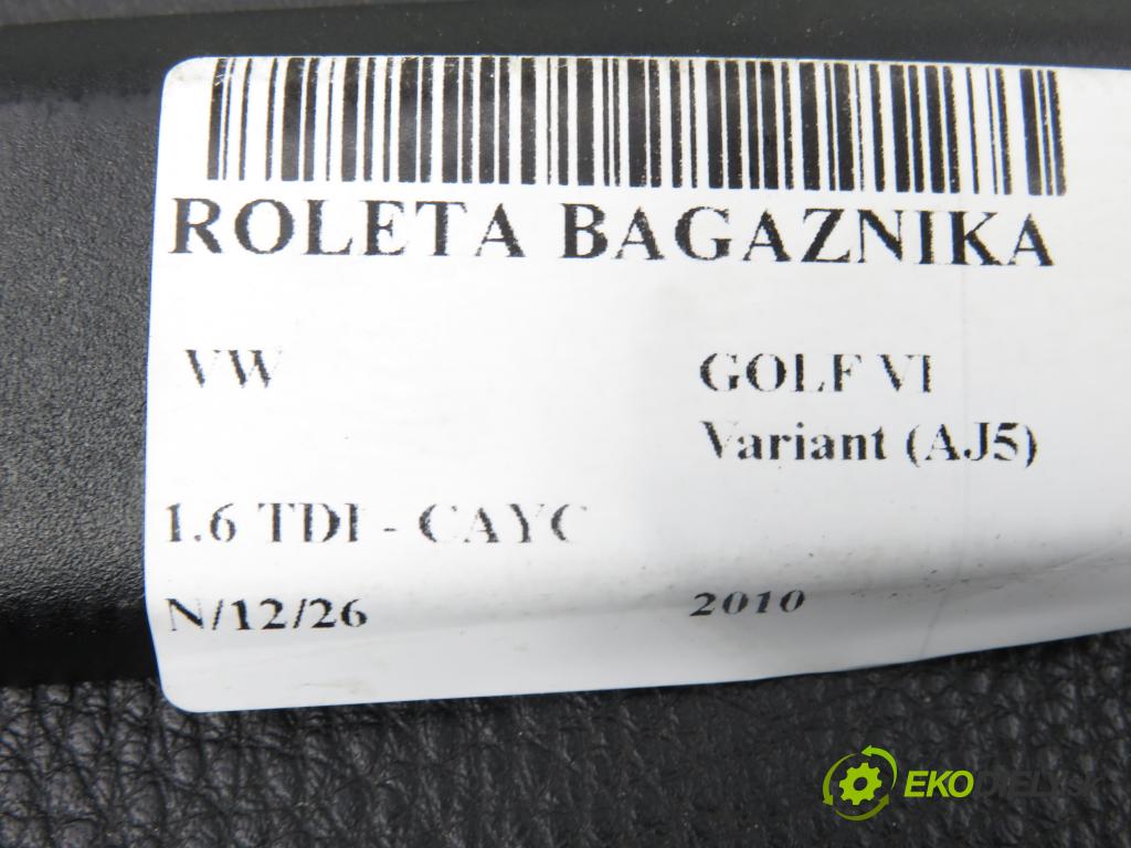 VW GOLF VI Variant (AJ5) KOMBI 2010 77,00 1.6 TDI - CAYC 1598,00 Roleta kufr 1K9867871B