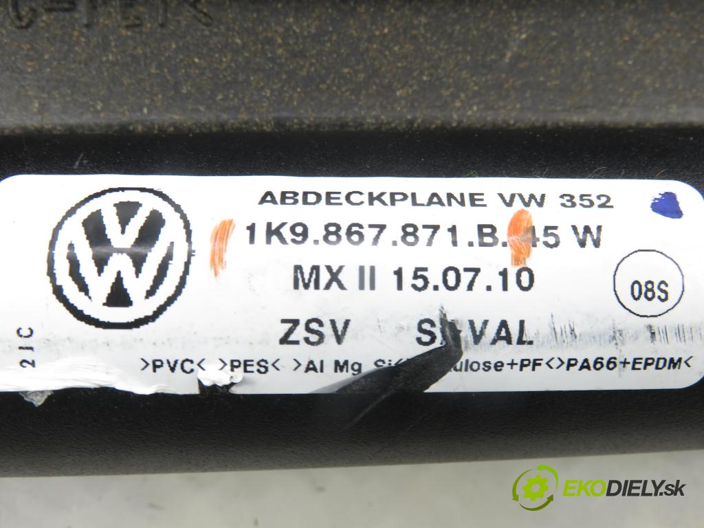 VW GOLF VI Variant (AJ5) KOMBI 2010 77,00 1.6 TDI - CAYC 1598,00 Roleta kufr 1K9867871B