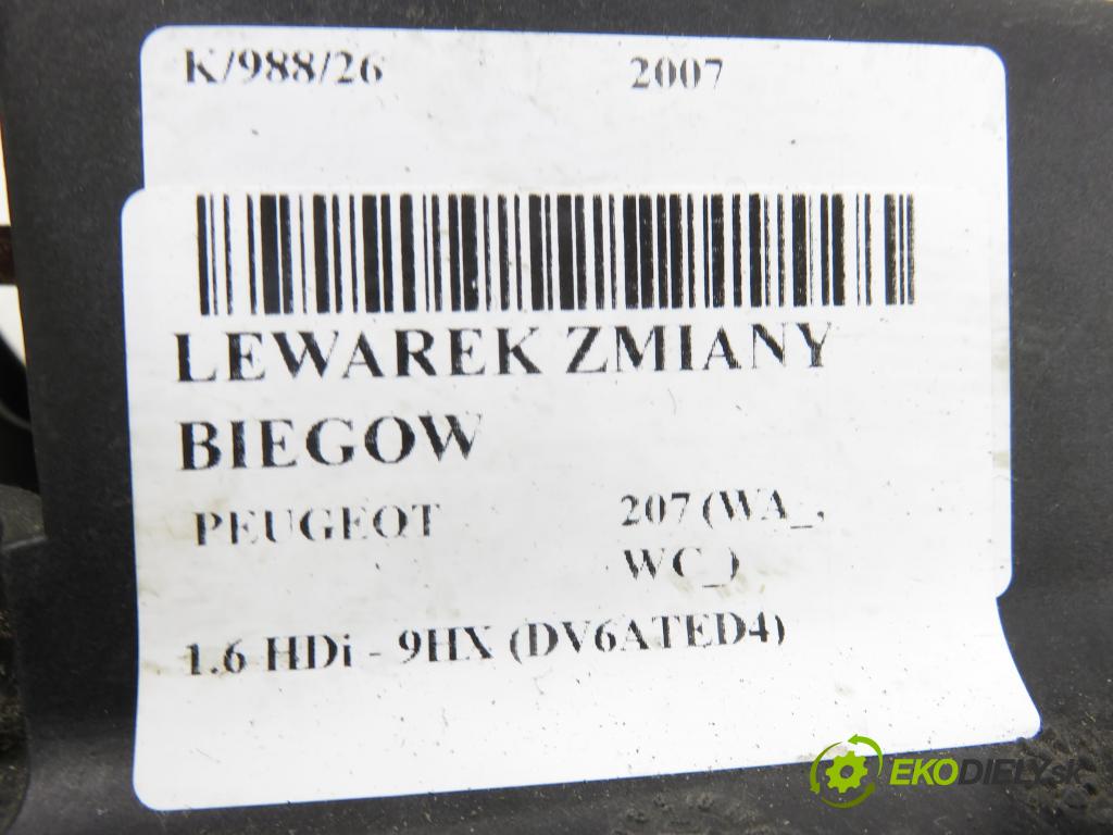 PEUGEOT 207 (WA_, WC_) HB 2007 66,00 1.6 HDi - 9HX (DV6ATED4) 1560,00 ZVEDÁK: 9654072280