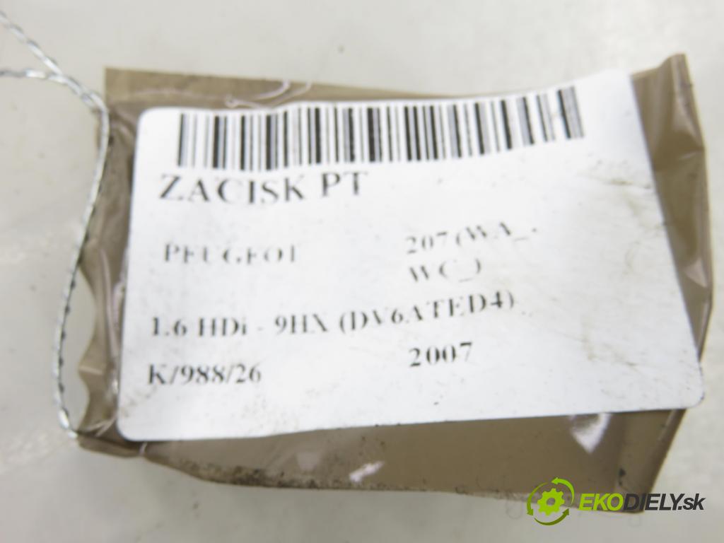 PEUGEOT 207 (WA_, WC_) HB 2007 66,00 1.6 HDi - 9HX (DV6ATED4) 1560,00 brzdič třmen PT 