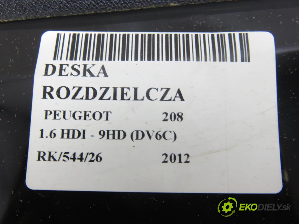 PEUGEOT 208 Furgon/hatchback (CR_) HB 2012 84,00 1.6 HDI - 9HD (DV6C) 1560,00 palubovka