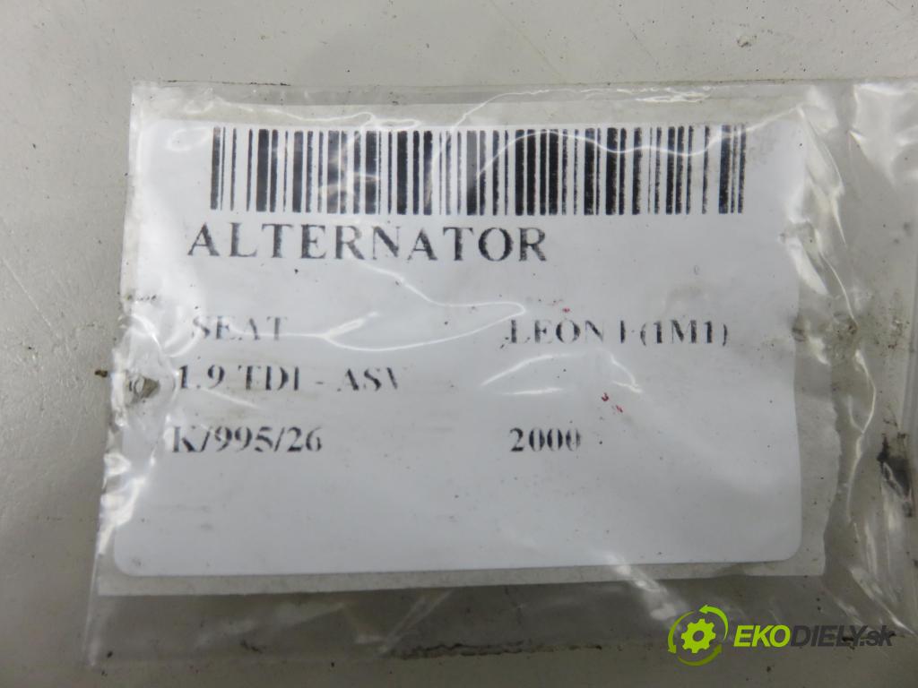 SEAT LEON (1M1) HB 2000 81,00 1.9 TDI 110 - ASV 1896,00 Alternátor 038903023S (Alternátor)