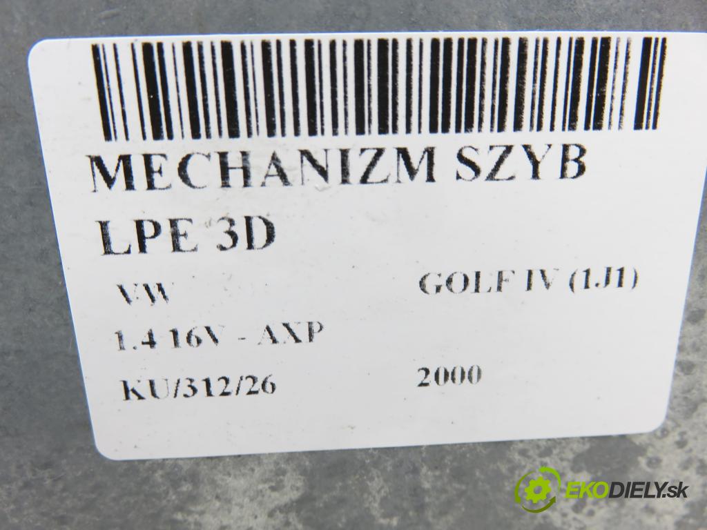 VW GOLF IV (1J1) HB 2000 55,00 1.4 16V - AXP 1390,00 mechanismus oken 3D 1J1959801C