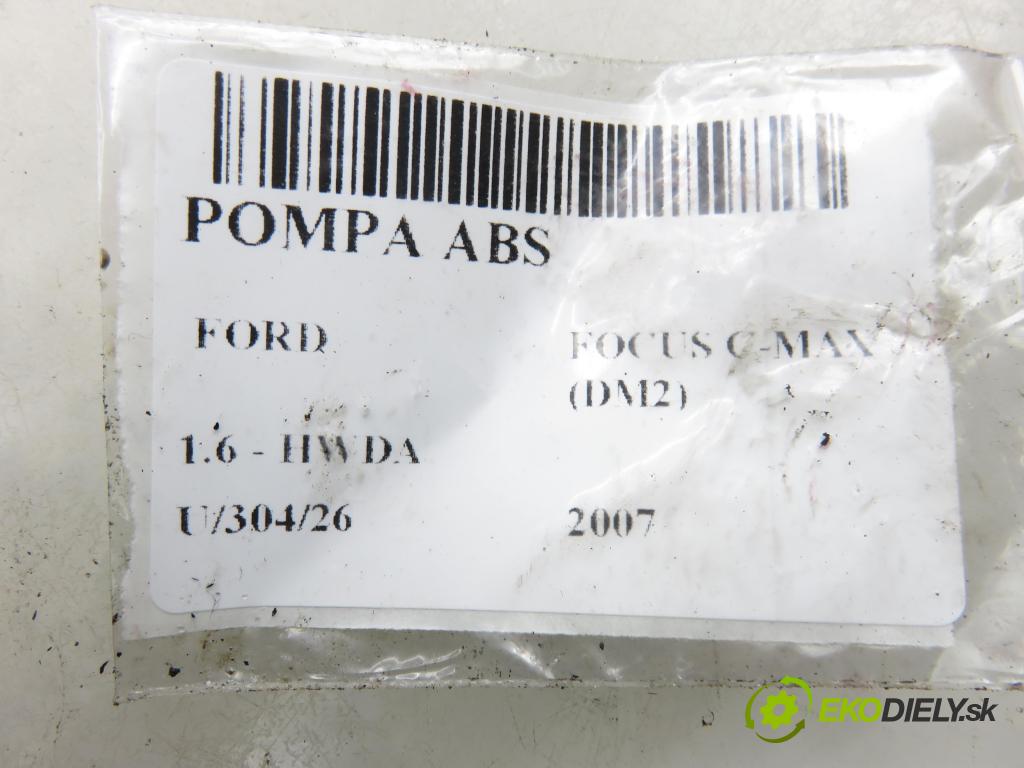 FORD FOCUS C-MAX (DM2) MINIVAN 2007 74,00 1.6 - HWDA 1596,00 Pumpa ABS 10096001253 ; 10020603014 ; 3M512C405HC (Pumpa ABS)