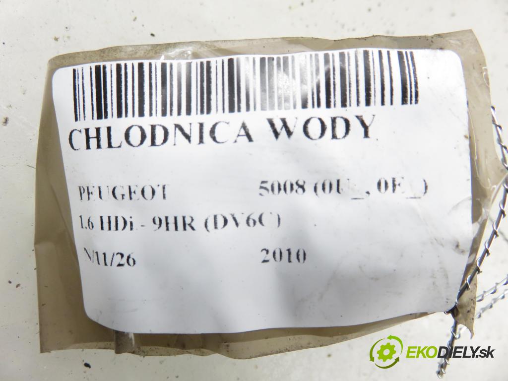 PEUGEOT 5008 (0U_, 0E_) VAN 2010 82,00 1.6 HDi - 112 9HR (DV6C) 1560,00 chladič vody 9680533480
