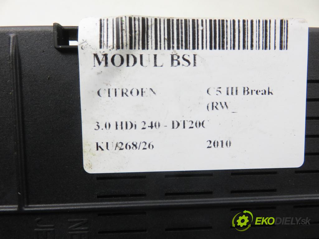 CITROEN C5 III Break (RW_) KOMBI 2010 177,00 3.0 HDi 240 - DT20C 2993,00 MODUL BSI 966405888002 ; 9664058880
