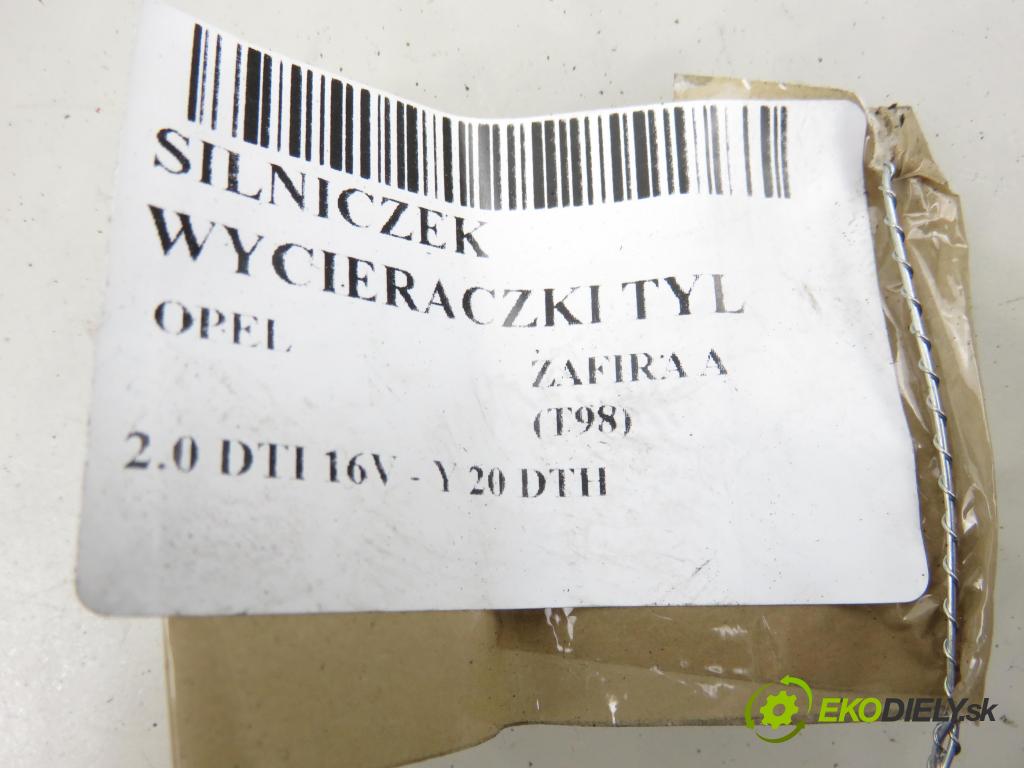OPEL ZAFIRA A Nadwozie Wielkopojemne (MPV) (T98)  MINIVAN 2003 74,00 2.0 DTI 16V - Y 20 DTH 1995,00 motorek stěrače ZADNÍ: