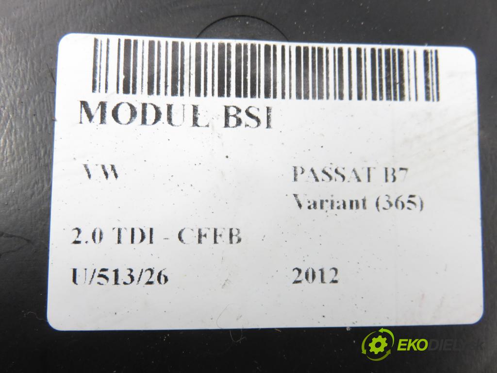 VW PASSAT B7 Variant (365) KOMBI 2012 103,00 2.0 TDI - CFFB 1968,00 MODUL BCM 3AA937087H ; 5WK50415