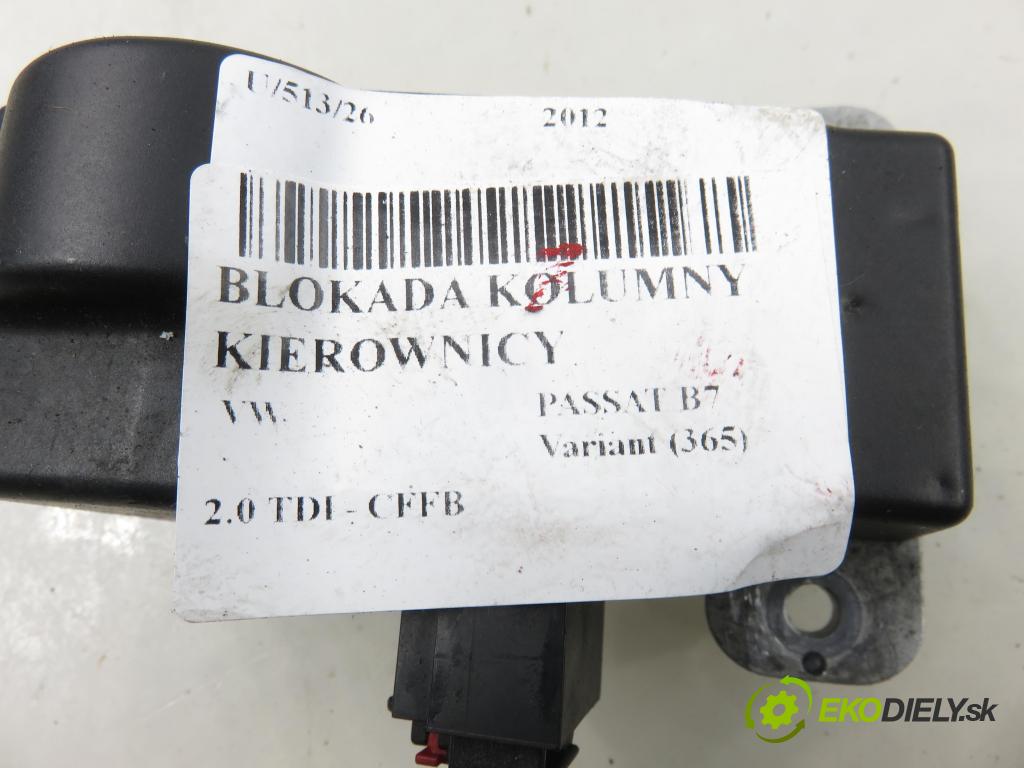 VW PASSAT B7 Variant (365) KOMBI 2012 103,00 2.0 TDI - CFFB 1968,00 blokáda tyče volantu 3C0905861J