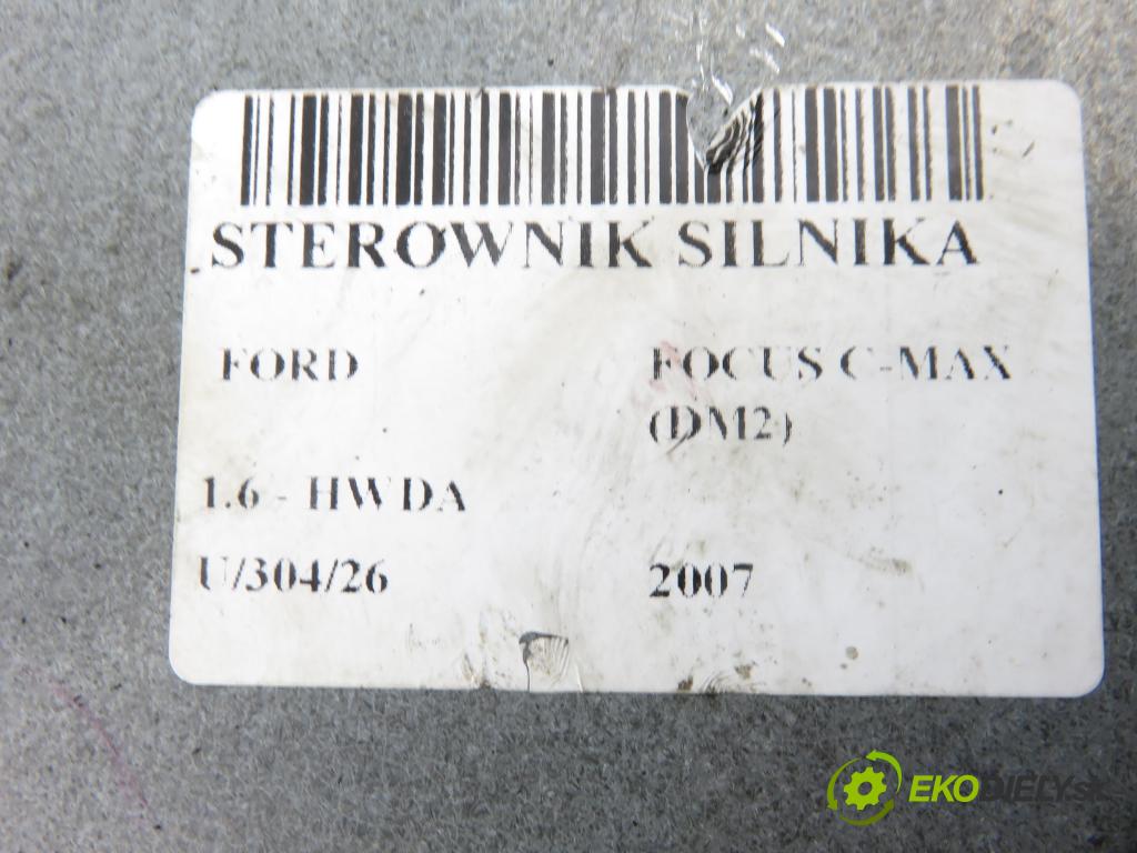 FORD FOCUS C-MAX (DM2) MINIVAN 2007 74,00 1.6 - HWDA 1596,00 řídící jednotka motora 4M5112A650HJ ; S118934101