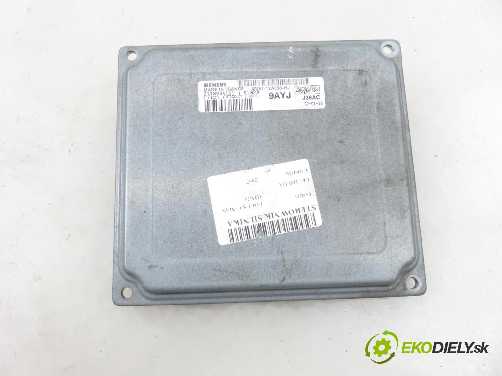 FORD FOCUS C-MAX (DM2) MINIVAN 2007 74,00 1.6 - HWDA 1596,00 řídící jednotka motora 4M5112A650HJ ; S118934101