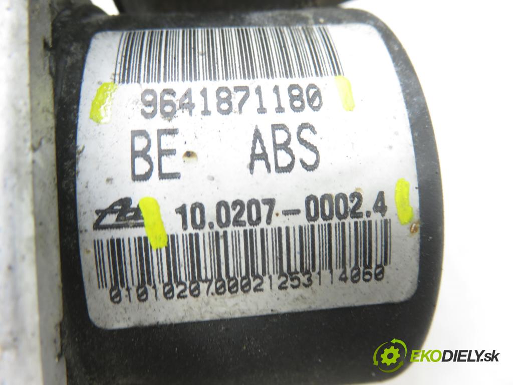 PEUGEOT 206 liftback (2A/C) HB 2003 51,00 1.9 D - WJY (DW8B) 1868,00 pumpa ABS 10097011053 ; 5WK84105 ; 9641871180 (Pumpa ABS)
