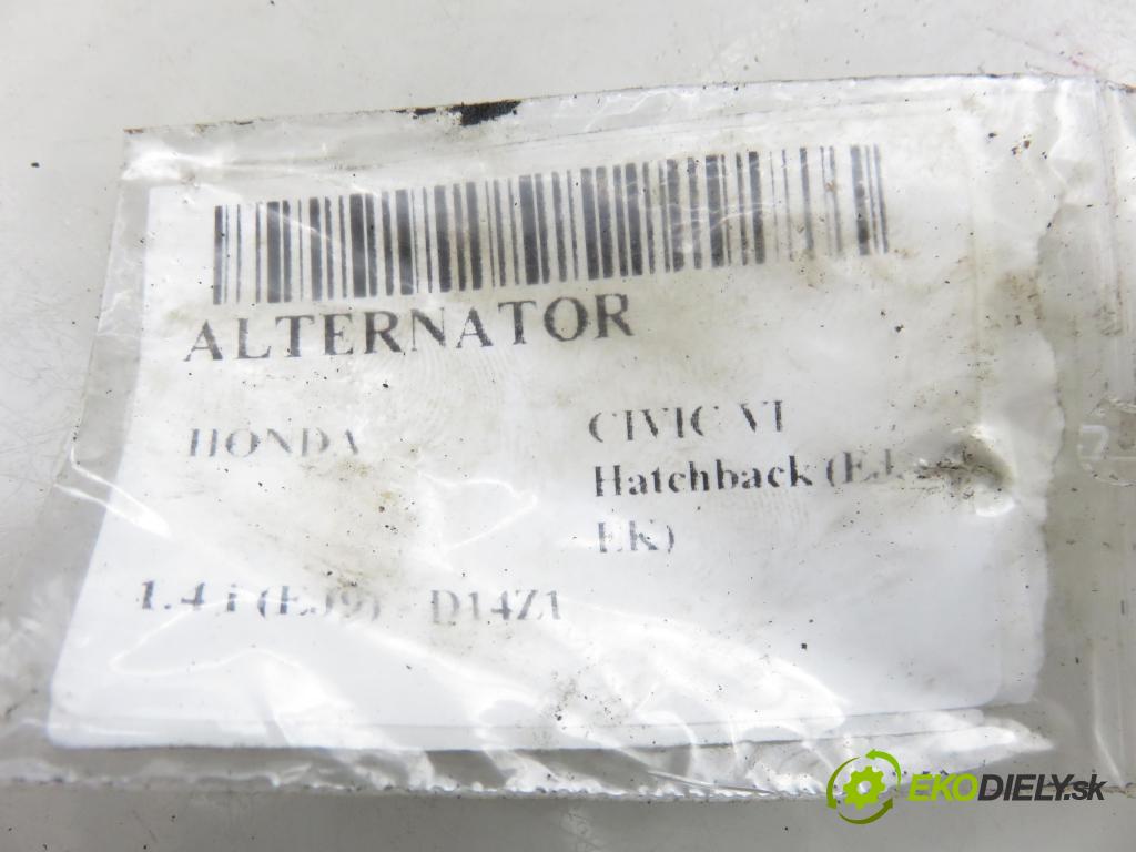 HONDA CIVIC VI Hatchback (EJ, EK) HB 1999 55,00 1.4 i (EJ9) - D14Z1 1396,00 Alternátor A5TA4791 ; AHGA38 (Alternátor)