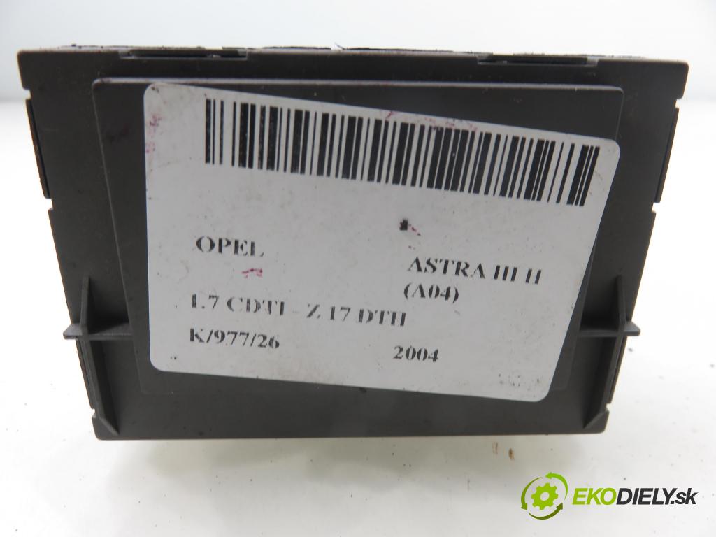 OPEL ASTRA H (A04) HB 2004 74,00 1.7 CDTI - Z 17 DTH 1686,00 řídící jednotka tažného oka 52400525
