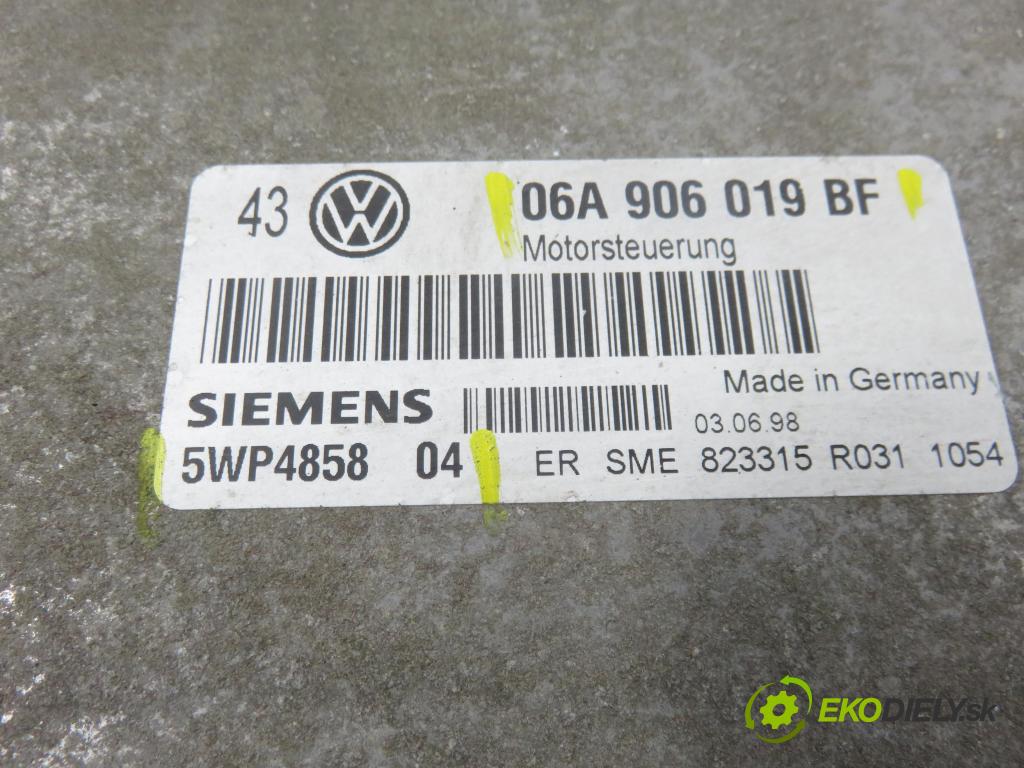 VW GOLF IV (1J1) HB 2000 74,00 1.6 - AKL 1595,00 řídící jednotka motora 06A906019BF ; 5WP485804