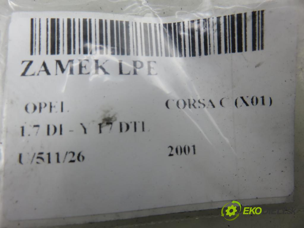 OPEL CORSA C (X01) HB 2001 48,00 1.7 DI - Y 17 DTL 1686,00 zámok 24434884EQ