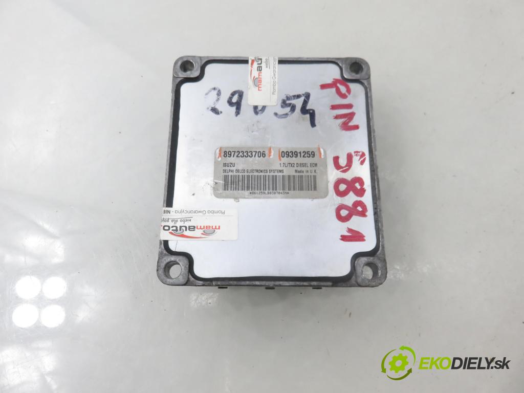 OPEL CORSA C (X01) HB 2001 48,00 1.7 DI - Y 17 DTL 1686,00 Riadiaca jednotka Motor 8972333706 ; 09391259