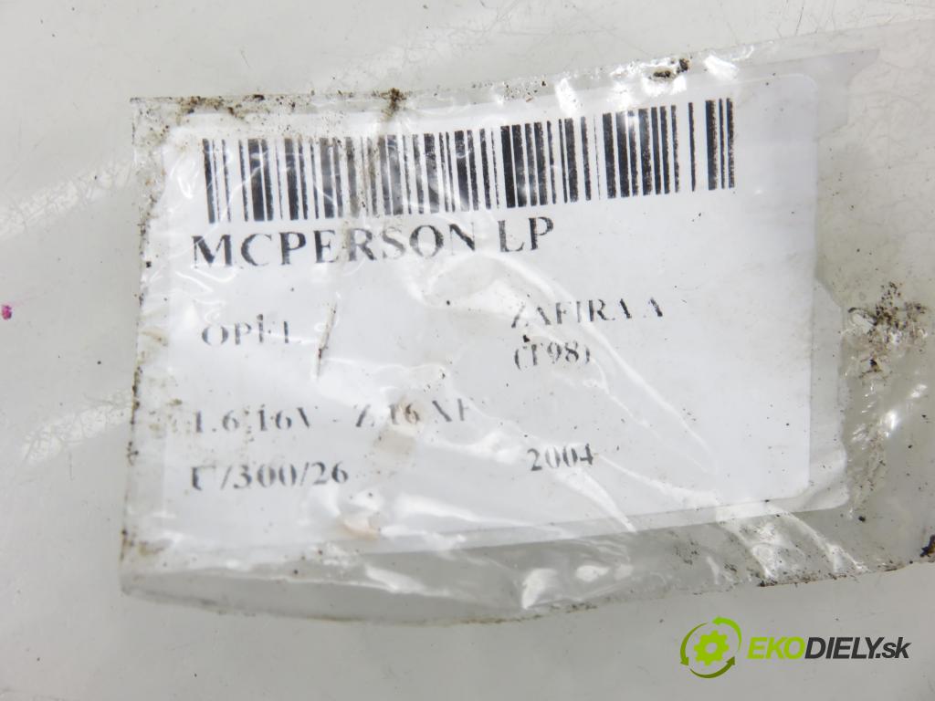 OPEL ZAFIRA A Nadwozie Wielkopojemne (MPV) (T98)  MINIVAN 2004 74,00 1.6 16V - Z 16 XE 1598,00 MCPERSON LP 24434746 ; 22194341