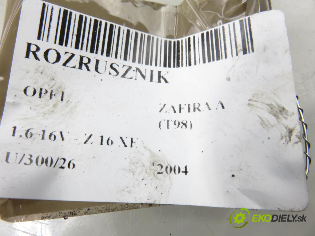 OPEL ZAFIRA A Nadwozie Wielkopojemne (MPV) (T98)  MINIVAN 2004 74,00 1.6 16V - Z 16 XE 1598,00 startér 09115191 ; D6RA163 (Startér)