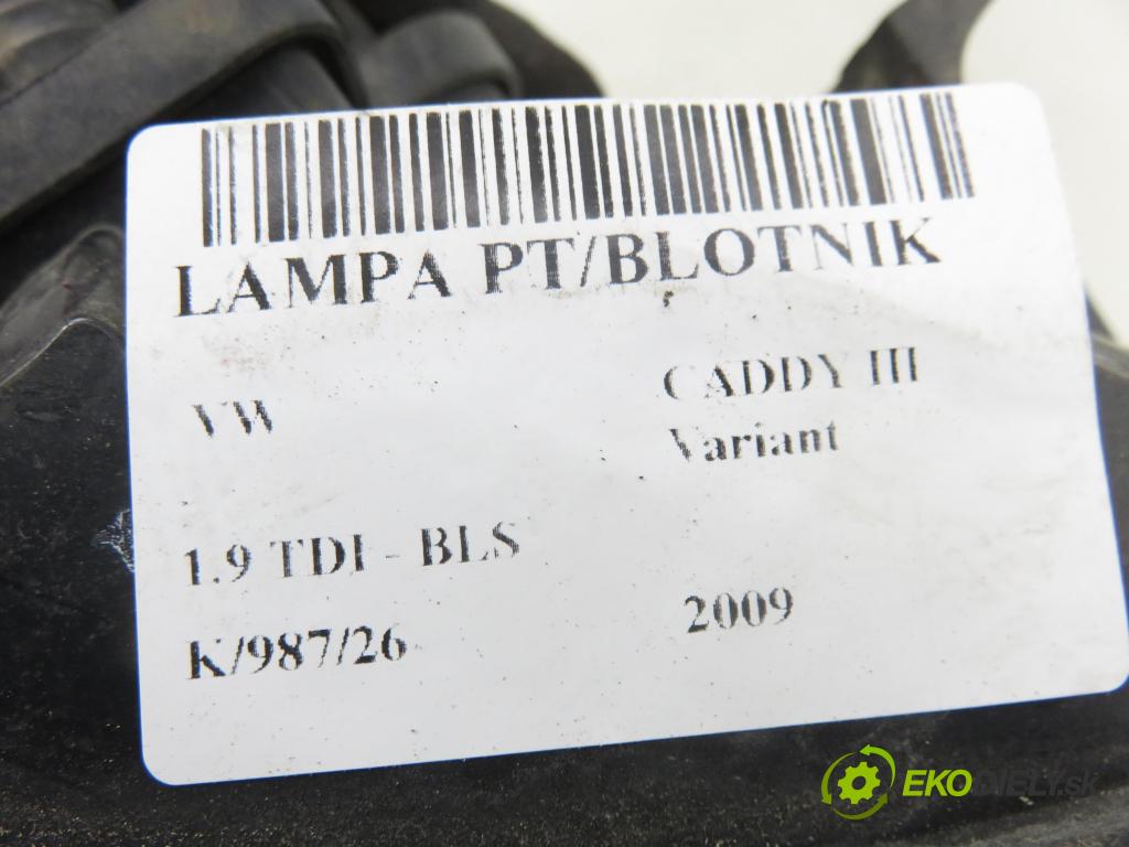 VW CADDY III Variant (2KB, 2KJ, 2CB, 2CJ) KOMBIVAN 2009 77,00 1.9 TDI PD 105 1896,00 světlo pravé zadní 2K0945112A ; 4VEX13A602AA