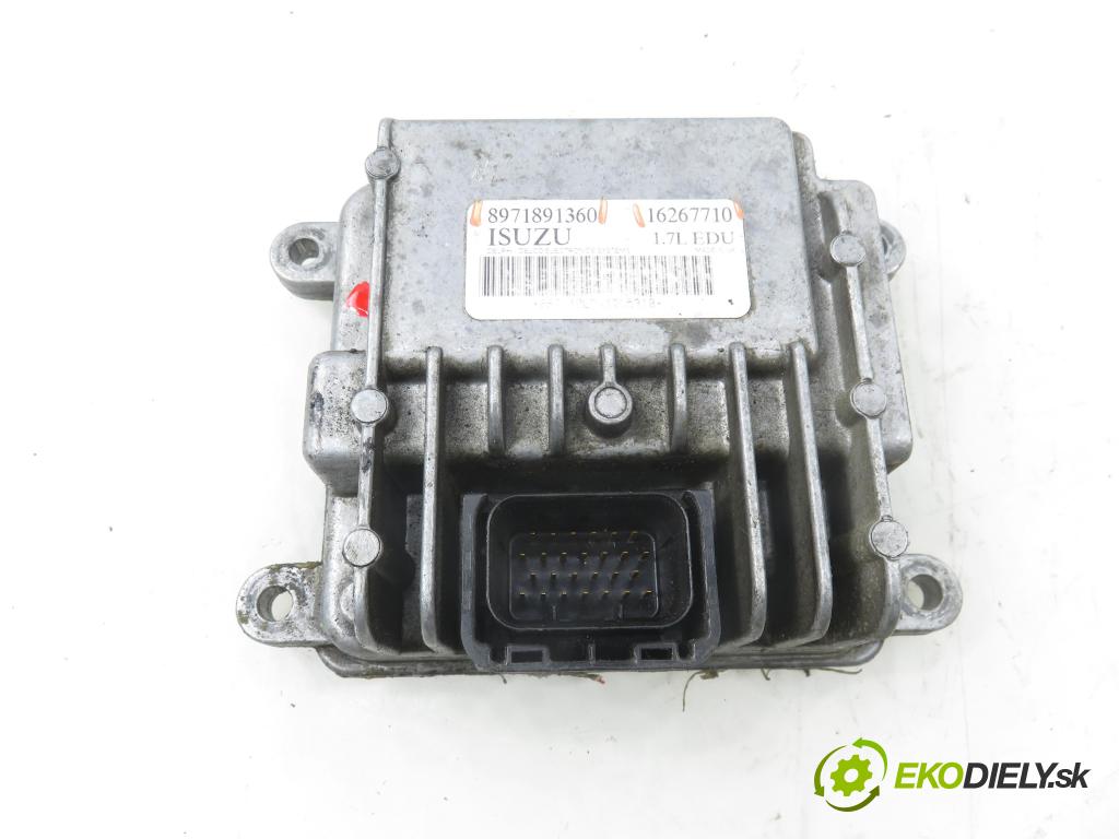 OPEL CORSA C (X01) HB 2001 48,00 1.7 DI - Y 17 DTL 1686,00 řídící jednotka pumpy 8971891360 ; 16267710