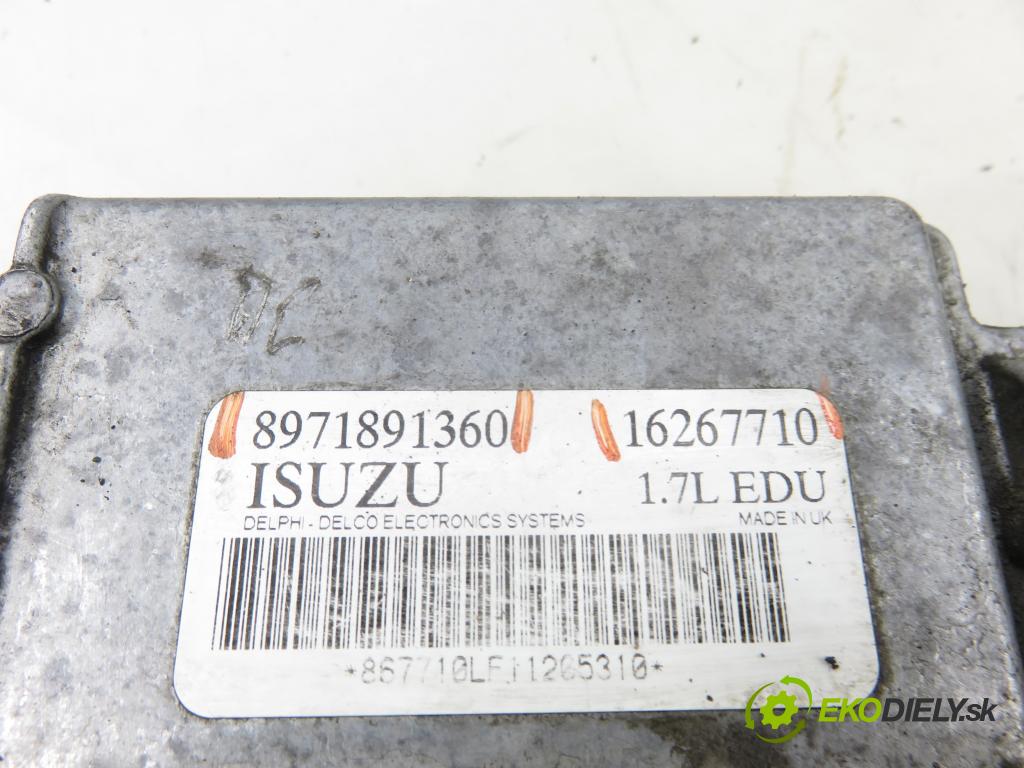 OPEL CORSA C (X01) HB 2001 48,00 1.7 DI - Y 17 DTL 1686,00 řídící jednotka pumpy 8971891360 ; 16267710