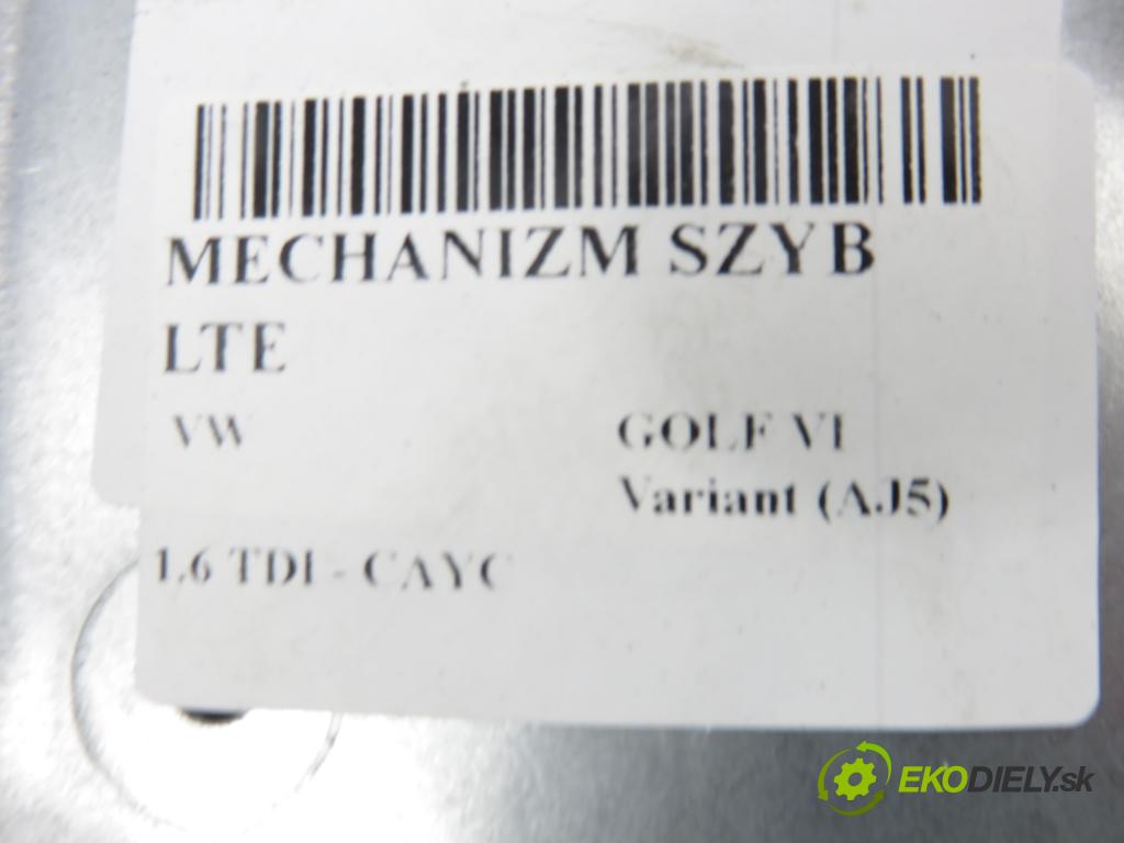 VW GOLF VI Variant (AJ5) KOMBI 2010 77,00 1.6 TDI - CAYC 1598,00 mechanismus oken LTE 1K0959703AG