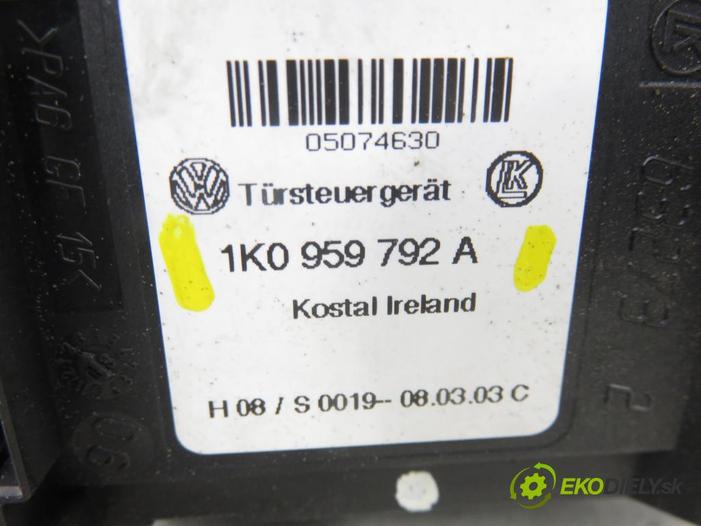 VW TOURAN (1T1, 1T2) MINIVAN 2003 74,00 1.9 TDI PD 100 - AVQ 1896,00 mechanismus oken PPE 1K0959702B ; 1K0959792A ; 1T0837756H