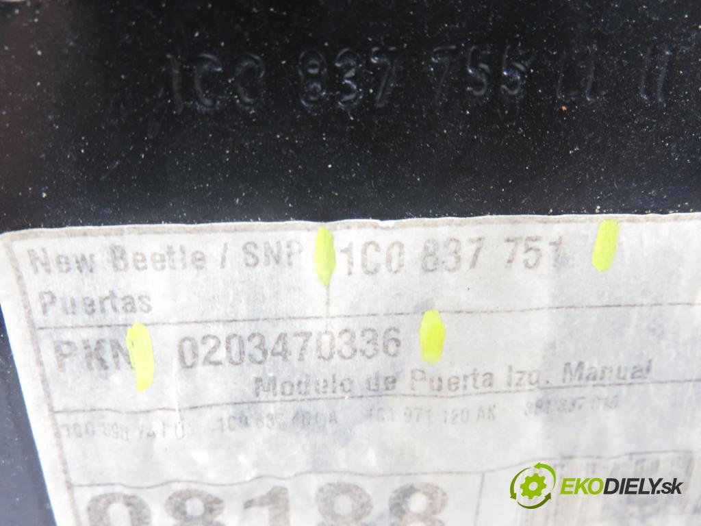 VW NEW BEETLE (9C1, 1C1) HB 2002 55,00 1.4 - BCA 1390,00 mechanismus oken LPM 3D 1C0837751 ; 0203470336