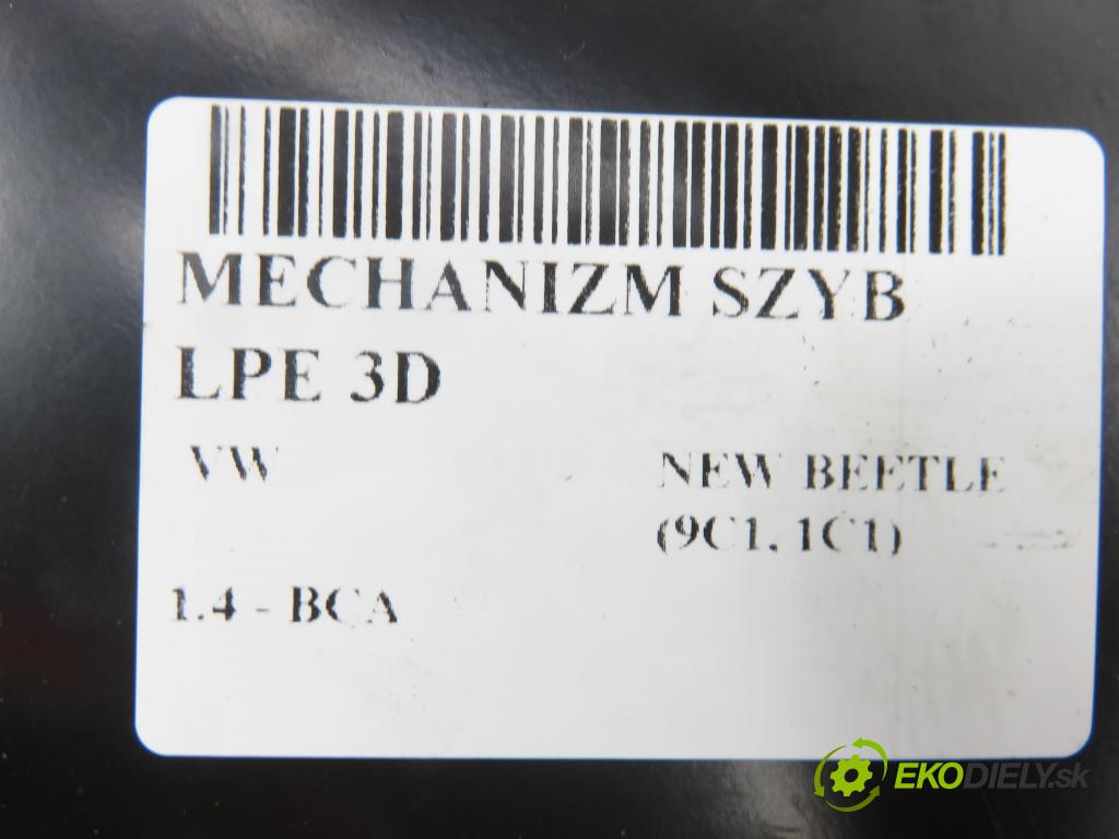VW NEW BEETLE (9C1, 1C1) HB 2002 55,00 1.4 - BCA 1390,00 mechanismus oken LPM 3D 1C0837751 ; 0203470336