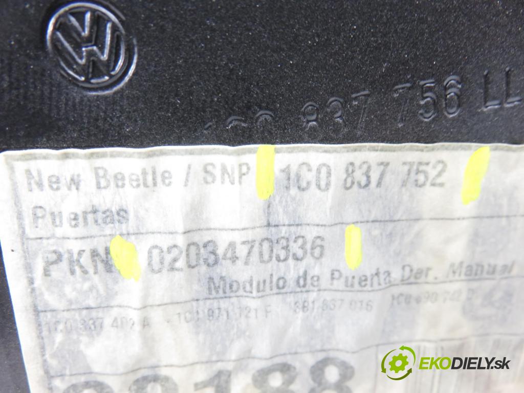 VW NEW BEETLE (9C1, 1C1) HB 2002 55,00 1.4 - BCA 1390,00 mechanismus oken PPM 3D 1C0837752 ; 0203470336