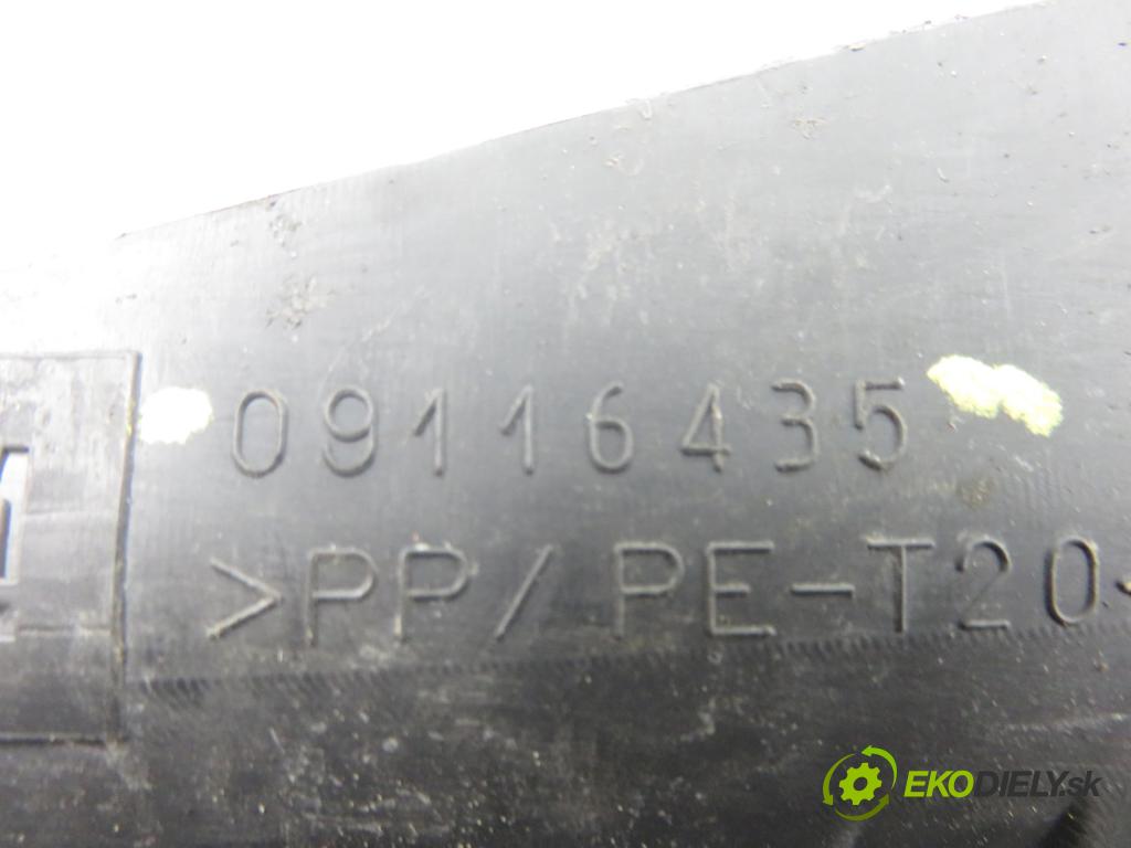OPEL CORSA C (X01) HB 2005 44,00 1 - Z 10 XEP 998,00 Torpédo, plast pod čelné okno 09116435 (Torpédo (plast pod čelným sklom))