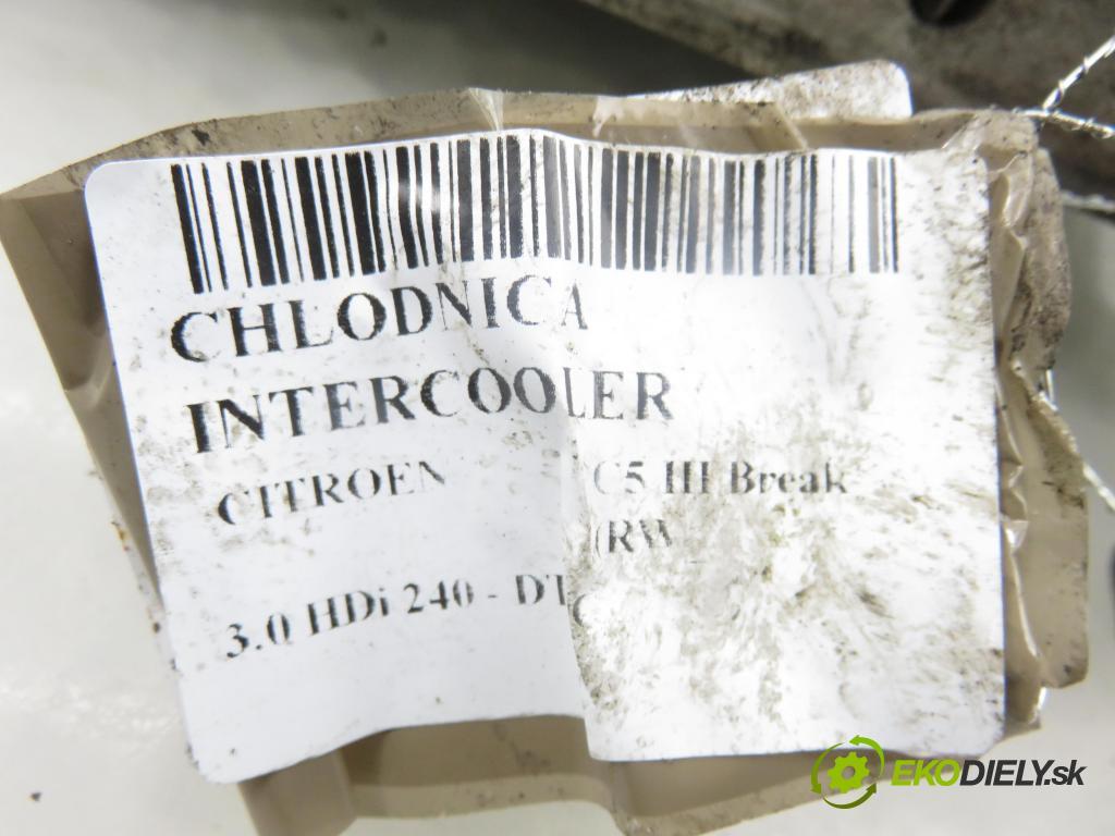 CITROEN C5 III Break (RW_) KOMBI 2010 177,00 3.0 HDi 240 - DT20C 2993,00 chladič intercooler 9688473580