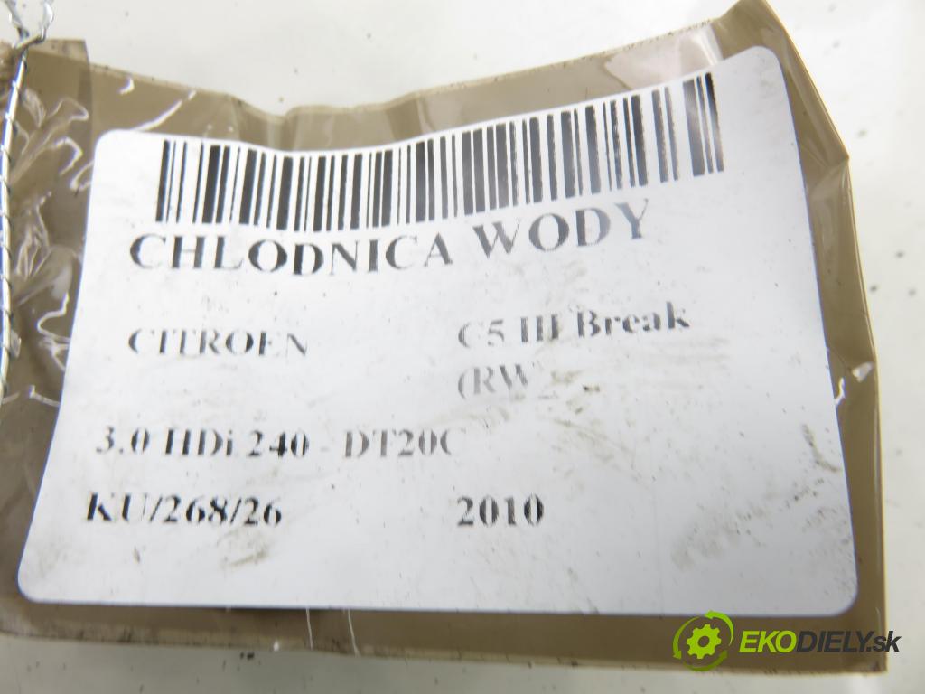 CITROEN C5 III Break (RW_) KOMBI 2010 177,00 3.0 HDi 240 - DT20C 2993,00 chladič vody