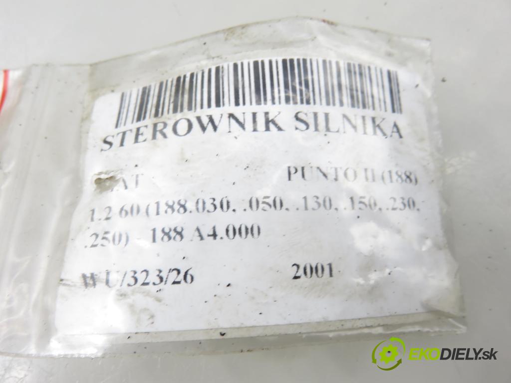 FIAT PUNTO (188_) HB 2001 44,00 1.2 60 (188.030, .050, .130, .150, .230, .250) - 1 1242,00 řídící jednotka motora 55192634 ; 6160107002