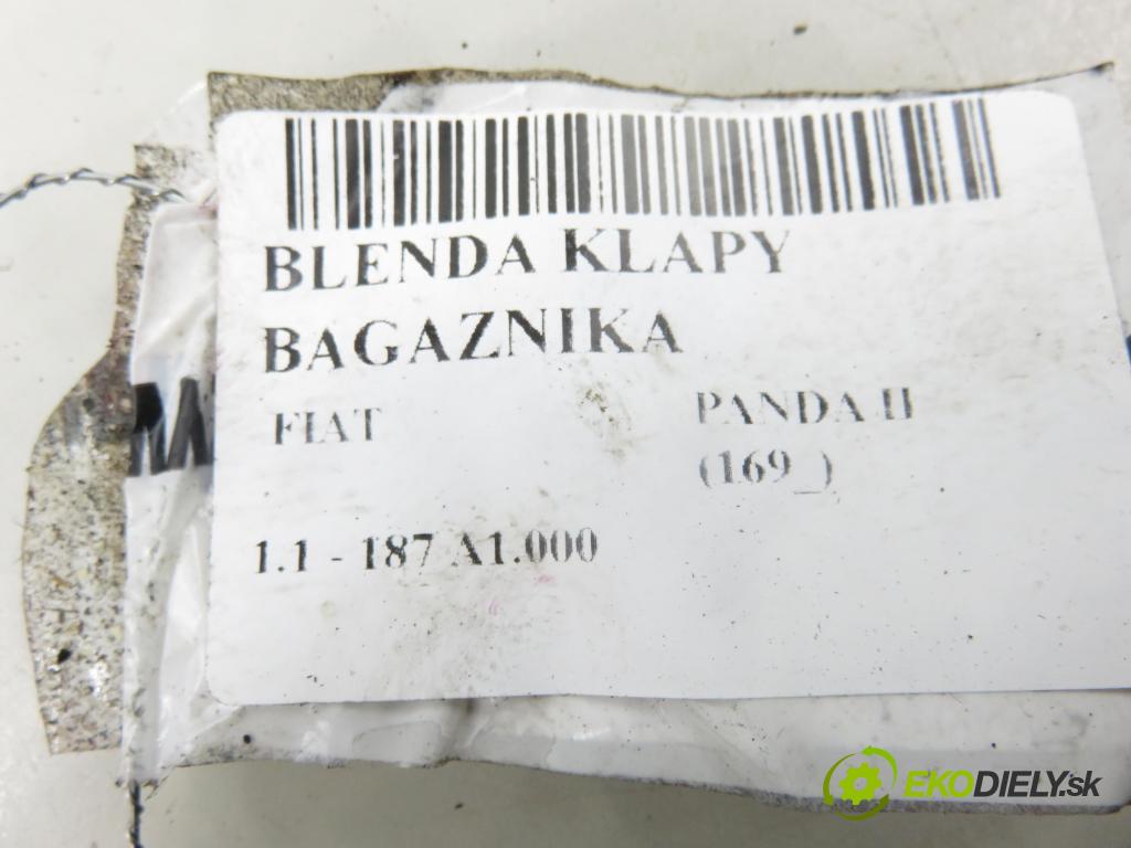 FIAT PANDA (169_) HB 2003 40,00 1.1 54 - 187 A1.000 1108,00 Zadné čelo dverí kufor