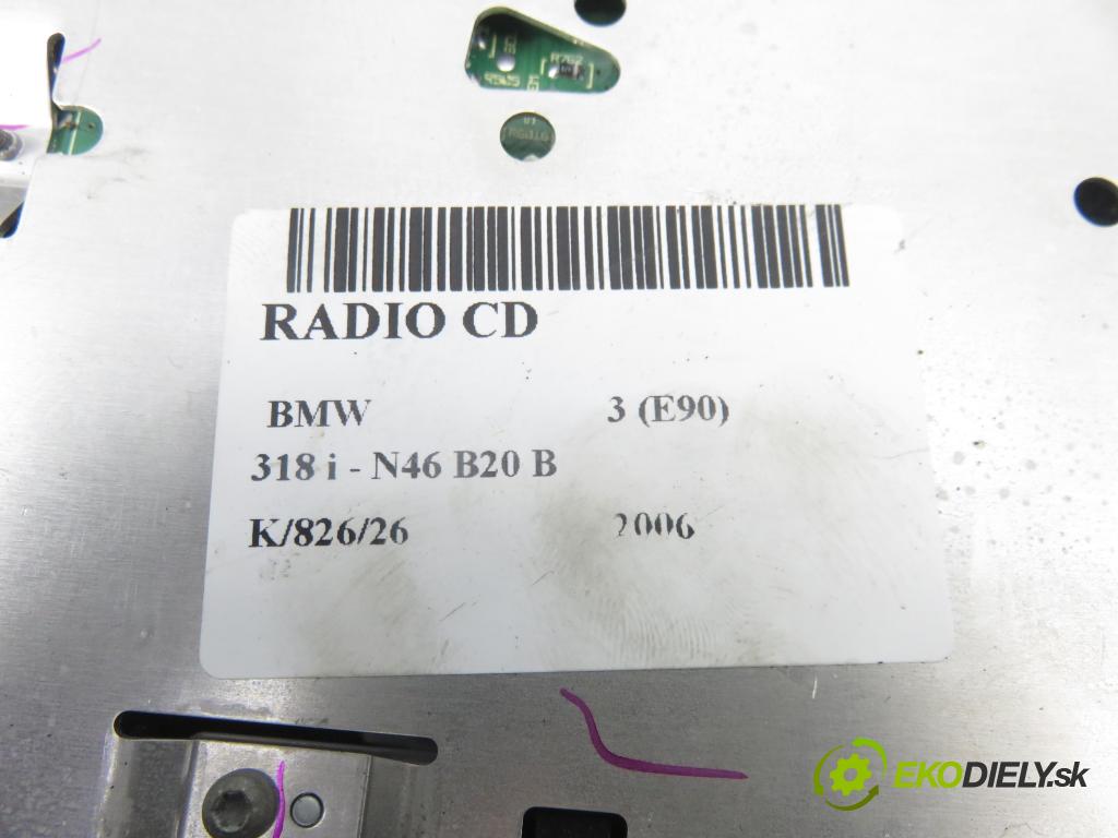 BMW 3 (E90) SEDAN 2006 95,00 318 i - N46 B20 B 1995,00 RADIO CD 6962296