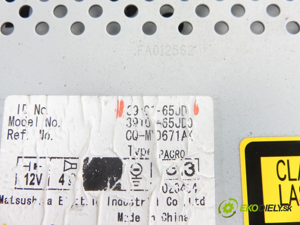 SUZUKI GRAND VITARA II (JT, TE, TD) SUV 2009 103,00 2.0 (JB420) - J20A 1995,00 RADIO CD 3910165JD