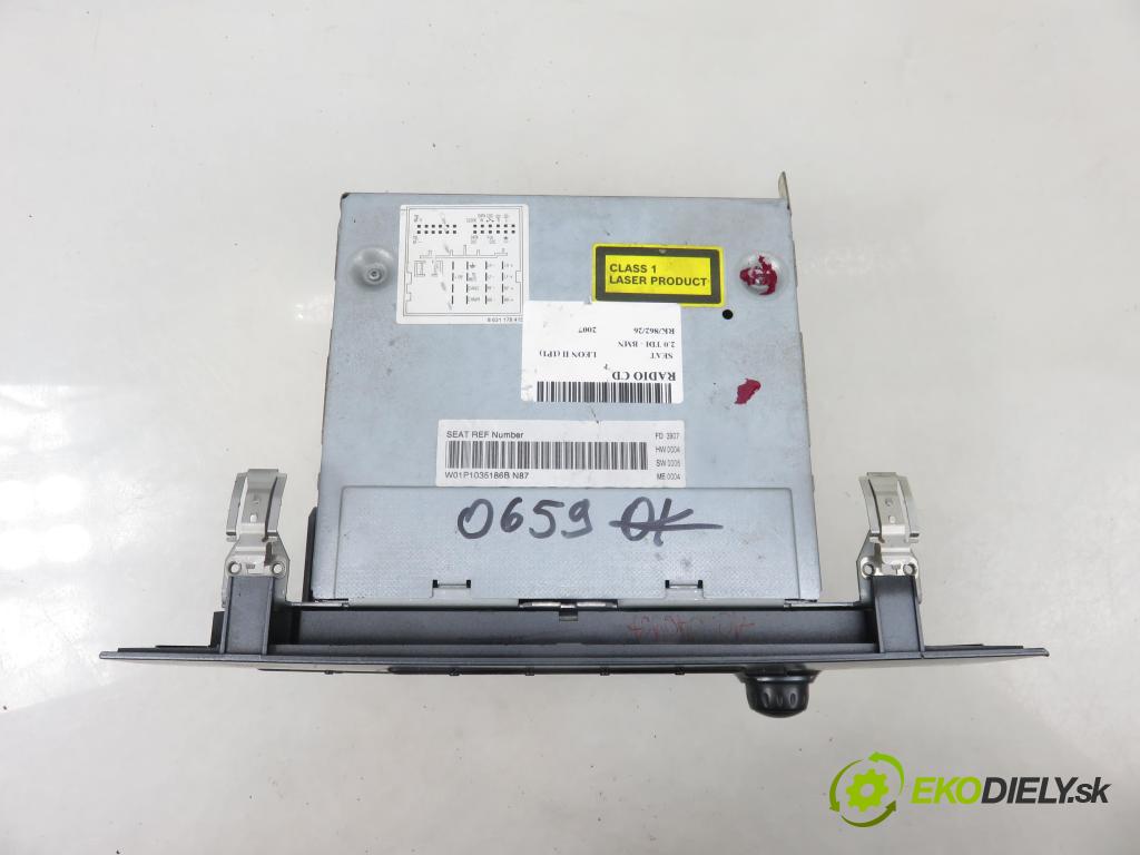 SEAT LEON (1P1) HB 2007 125,00 2.0 TDI - BMN 1968,00 RADIO CD 1P1035186B