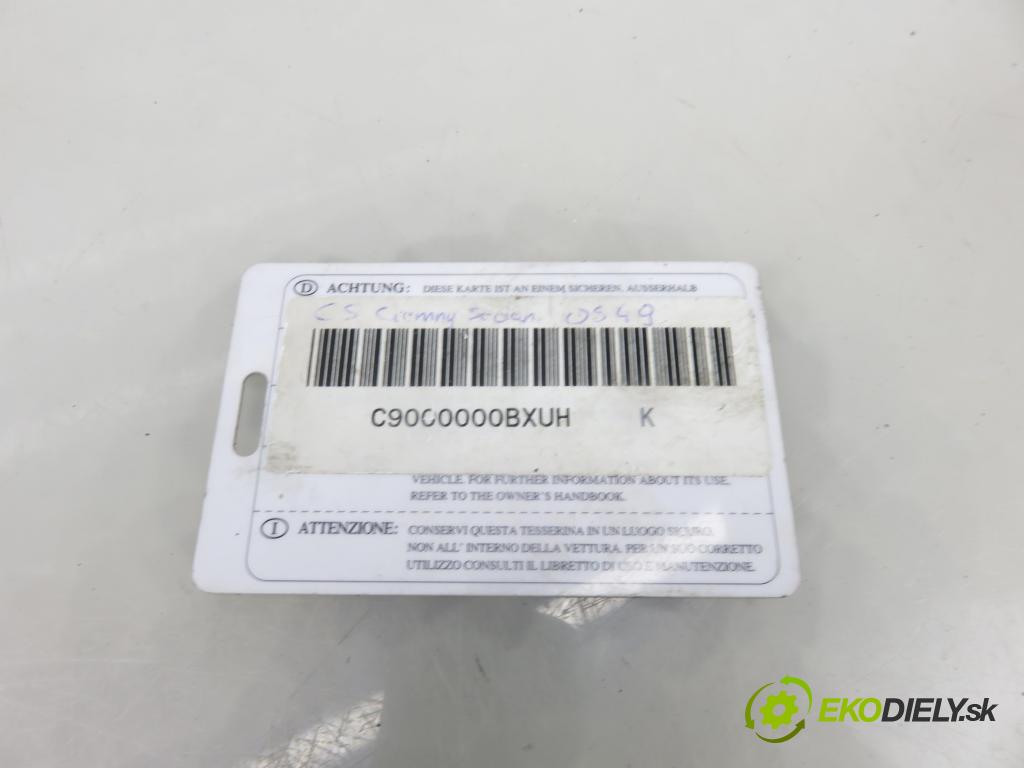 CITROEN C5 III Break (RW_) KOMBI 2010 177,00 3.0 HDi 240 - DT20C 2993,00 spínačka 36410600 ; 96631123380 (Spínací skříňka)