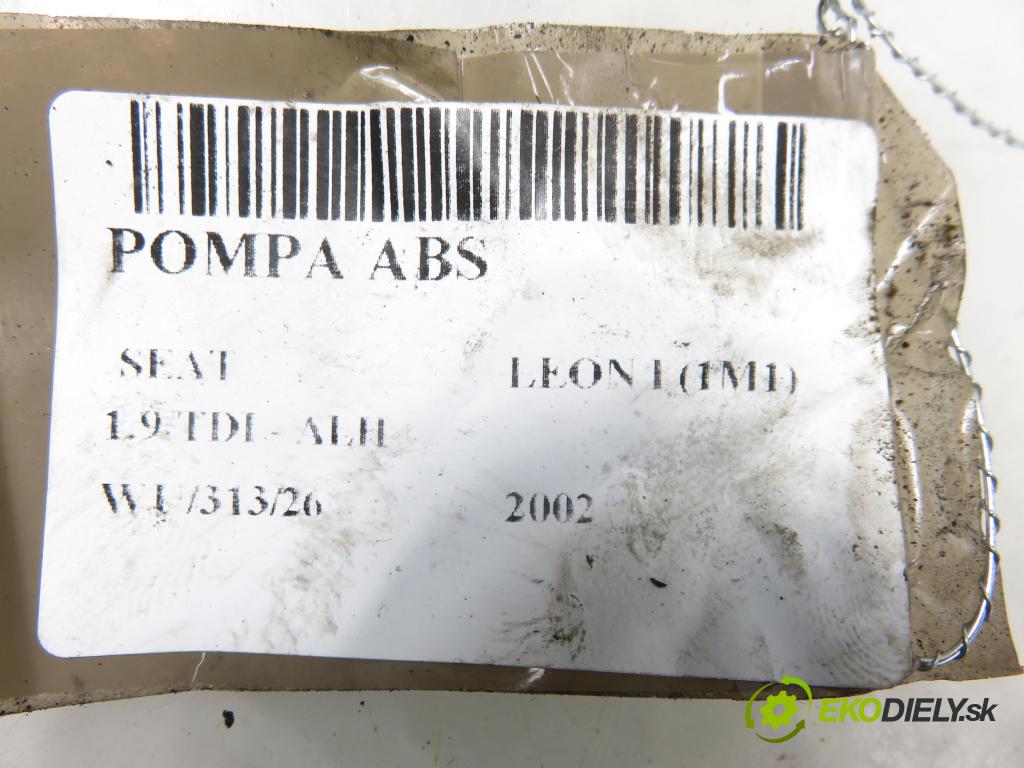 SEAT LEON (1M1) HB 2002 66,00 1.9 TDI 90 - ALH 1896,00 Pumpa ABS 1C0907379K ; 10096003163 ; 1J0614417D (Pumpa ABS)