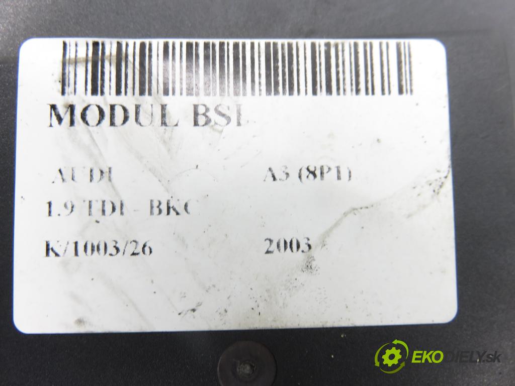 AUDI A3 (8P1) HB 2003 77,00 1.9 TDI PD 105 - BKC 1896,00 MODUL BORDNETZ 8P0907279A