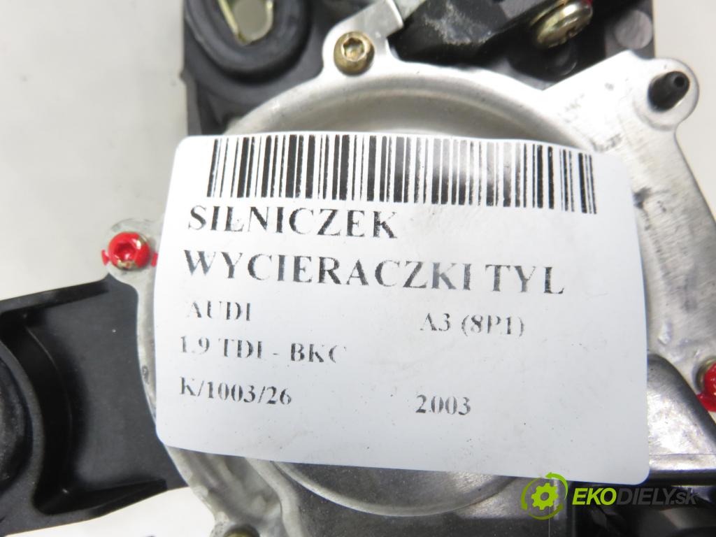 AUDI A3 (8P1) HB 2003 77,00 1.9 TDI PD 105 - BKC 1896,00 motorek stěrače ZADNÍ: 8E9955711B