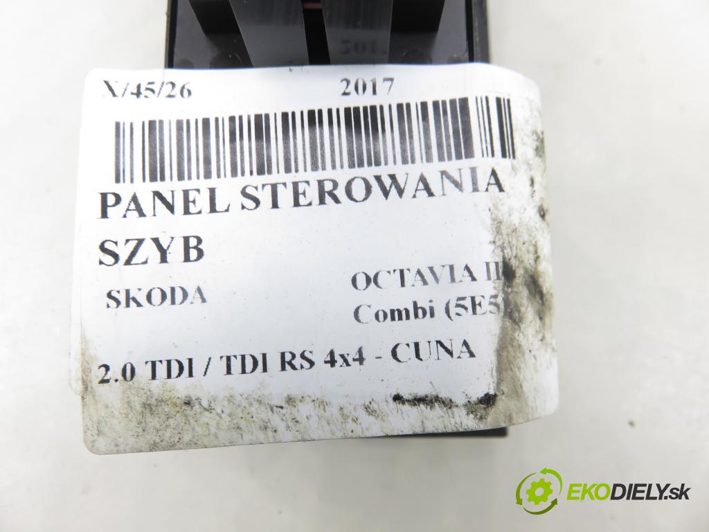 SKODA OCTAVIA III Combi (5E5) KOMBI 2017 135,00 2.0 TDI / TDI RS 4x4 - CUNA 1968,00 Panel ovládania okien 5E0959857A