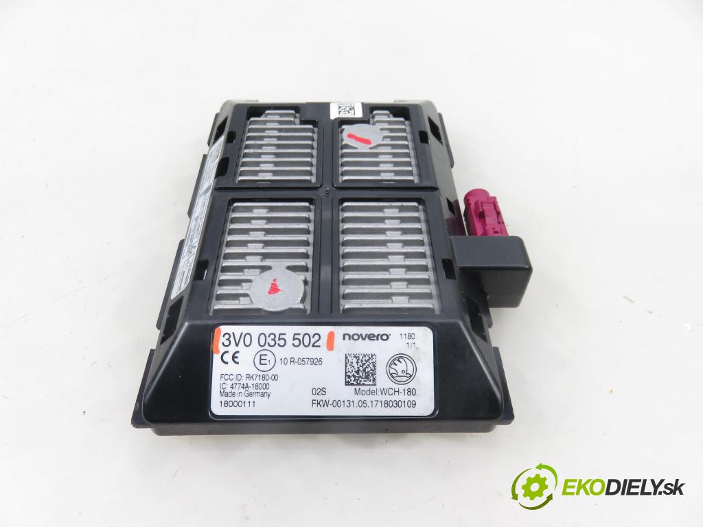 SKODA OCTAVIA III Combi (5E5) KOMBI 2017 135,00 2.0 TDI / TDI RS 4x4 - CUNA 1968,00 riadiaca jednotka / MODUL INNE: 3V0035502